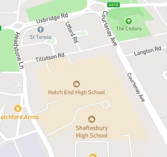 map for Hatch End High School