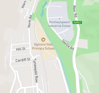 map for Ogmore Vale Primary