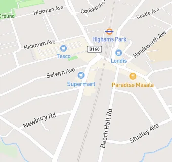 map for Highams Kebab House