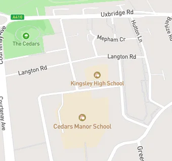 map for Kingsley High School