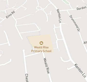 map for Weald Rise Primary School