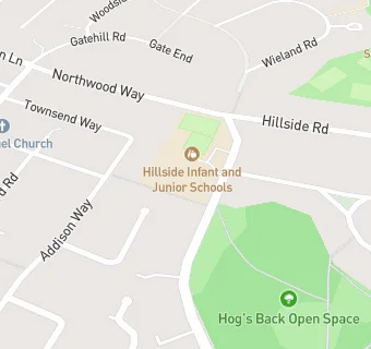 map for Hillside Junior School