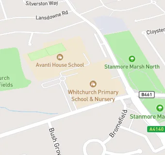 map for Whitchurch Primary School & Nursery