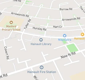 map for Hainault Forest Community Centre