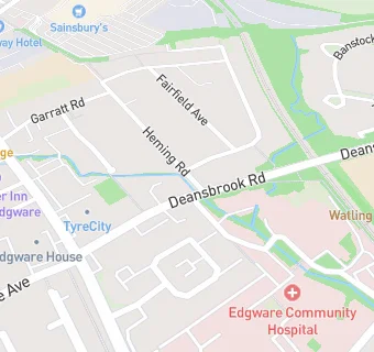 map for Deansbrook Mini Market