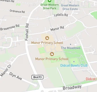 map for Manor Primary School