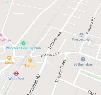 map for Woodford Green Dental Centre