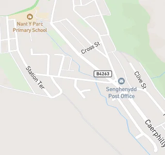 map for Senghenydd Youth Drop-In Centre