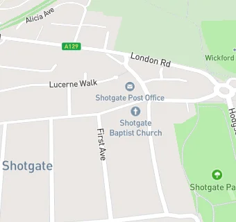 map for Shotgate Community Hall