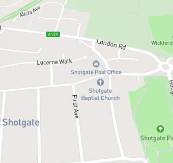 map for Shotgate Baptist Church