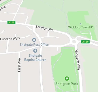 map for Shotgate  Off Licence