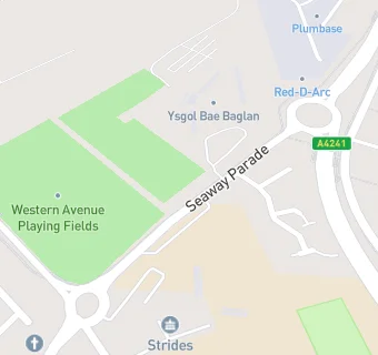 map for Ysgol Bae Baglan