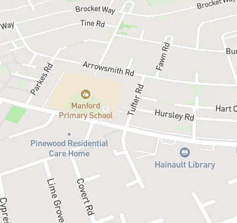 map for Manford Primary School