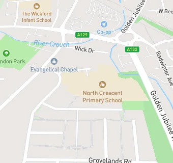 map for North Crescent Primary School