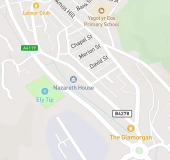 map for Ty Nant Care Home