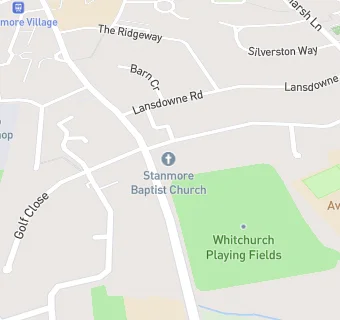 map for Stanmore Baptist Church Playgroup