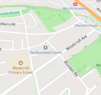 map for The Eversfield Centre