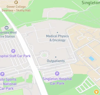 map for Singleton Hospital Central Production Unit