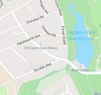 map for St Francis Residential Care Home