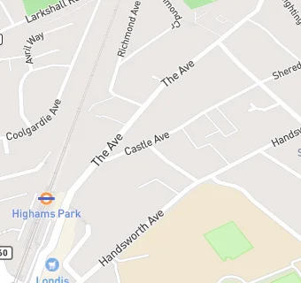 map for Highams Park Food Aid & Cafe