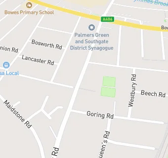 map for Bounds Green Bowls And Tennis Club