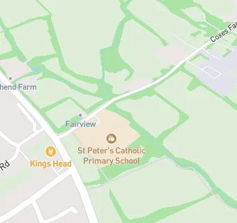 map for St Peter's Catholic Primary School