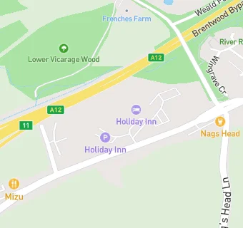 map for Holiday Inn Brentwood