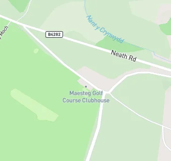 map for Maesteg Golf Club