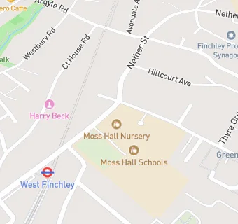 map for Morasha Jewish Primary School