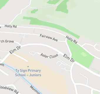 map for Pentwynmawr Primary School