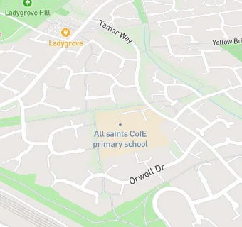 map for All Saints C Of E Primary School