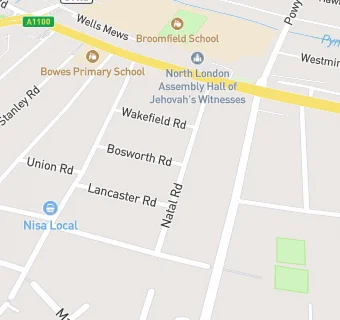 map for Natal Rd Surgery