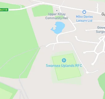 map for Swansea Uplands RFC