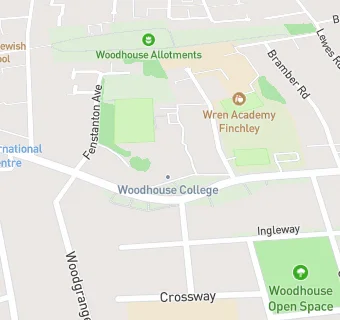 map for Woodhouse College