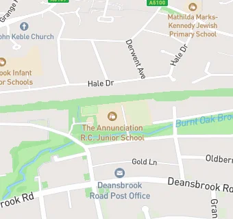 map for Annunciation RC Junior School