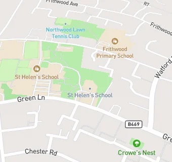 map for Little St. Helens School