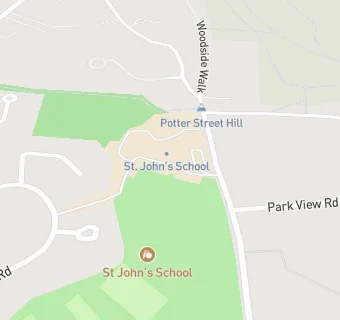 map for St John's School