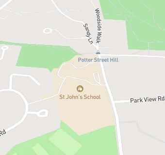 map for St. Johns School