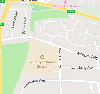 map for Wilbury Primary School