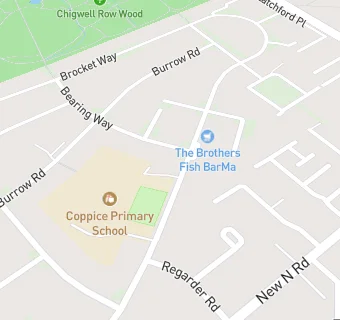 map for Coppice Primary School