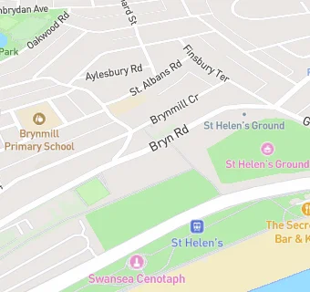 map for Bryn Road Group of Bowling Clubs