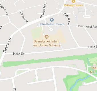 map for Deansbrook Infant School Breakfast Club