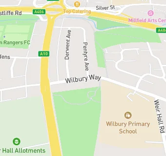 map for Wilbury Primary School (Food Bank)