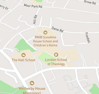 map for London School of Theology