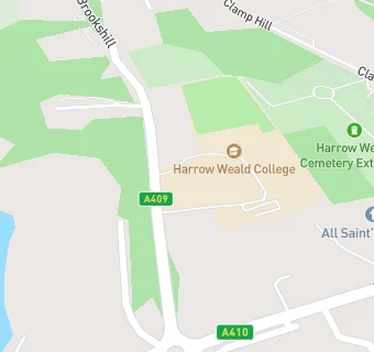 map for Harrow College