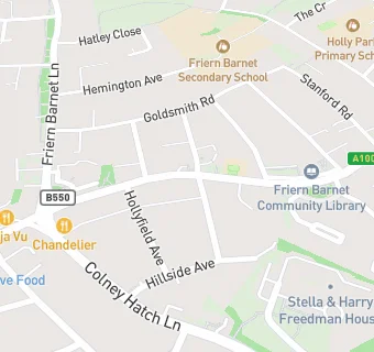 map for Friern Barnet Medical Centre