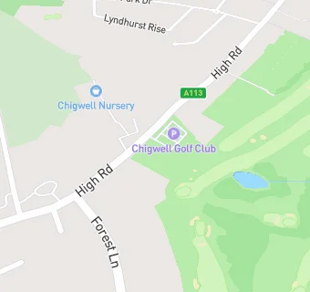 map for Chigwell Golf Club Ltd