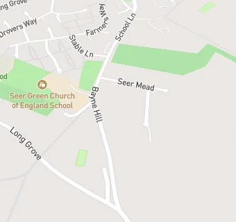 map for Seer Green Preschool