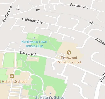 map for Frithwood Primary School