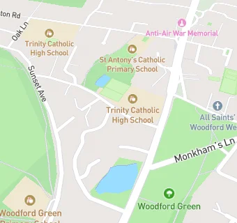 map for Trinity Catholic Lower School